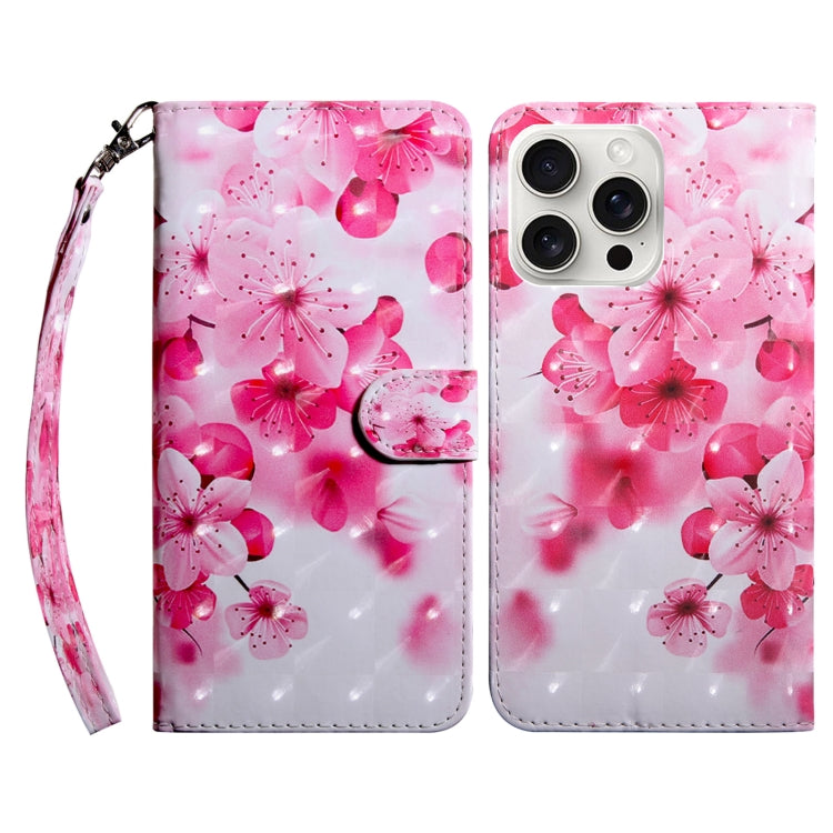Eleganten etui ovitek za  iPhone 16 Pro, Češnjev cvet