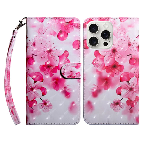 Eleganten etui ovitek za  iPhone 16 Pro, Češnjev cvet