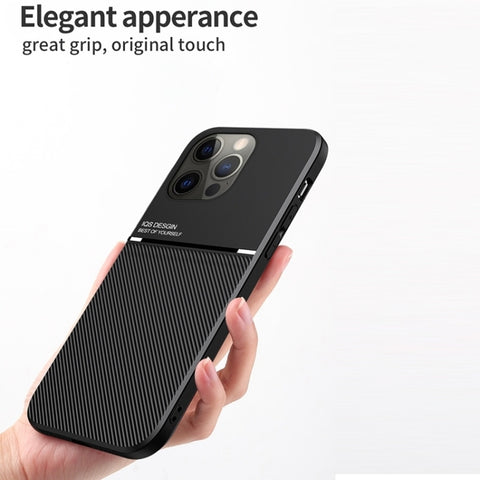 Eleganten ovitek za iPhone 15, magnet, črn