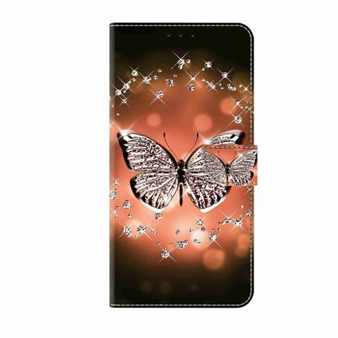 Eleganten etui ovitek za  Samsung S24 5G, Metulj s kristali