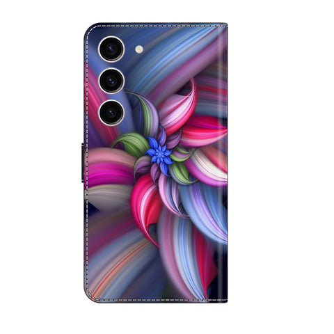 Eleganten etui ovitek za  Samsung S24 5G, Barvite rože