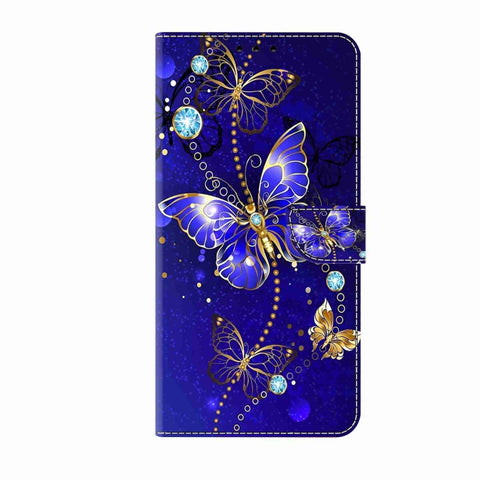 Eleganten etui ovitek za  Samsung S24 5G, Modri metulj