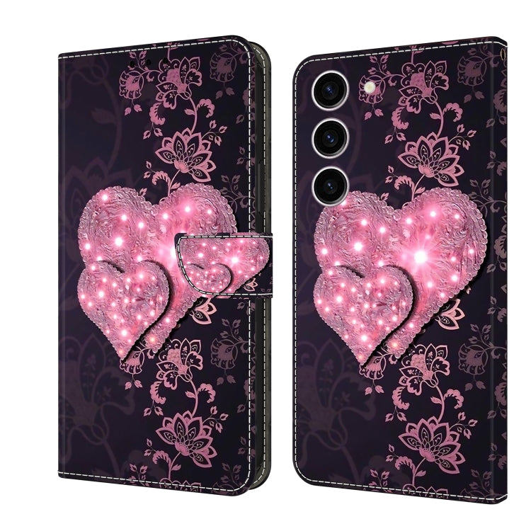 Eleganten etui ovitek za  Samsung S24 Plus 5G, Sijoče srce