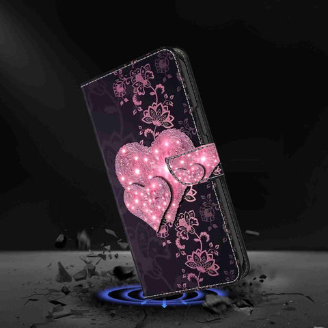 Eleganten etui ovitek za  Samsung S24 Plus 5G, Sijoče srce