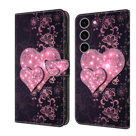 Eleganten etui ovitek za  Samsung S24 Plus 5G, Sijoče srce