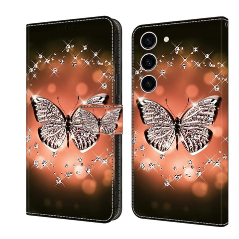 Eleganten etui ovitek za  Samsung S24 Plus 5G, Metulj s kristali