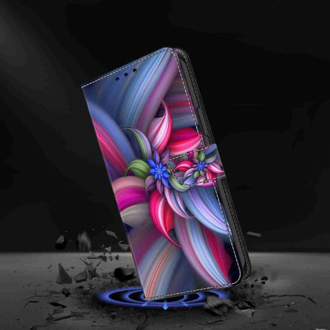 Eleganten etui ovitek za  Samsung S24 Plus 5G, Barvite rože
