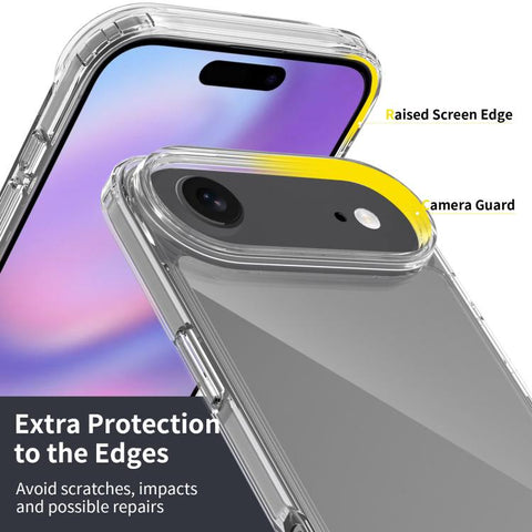 Hybrid ovitek za iPhone 17 Air, Prozoren