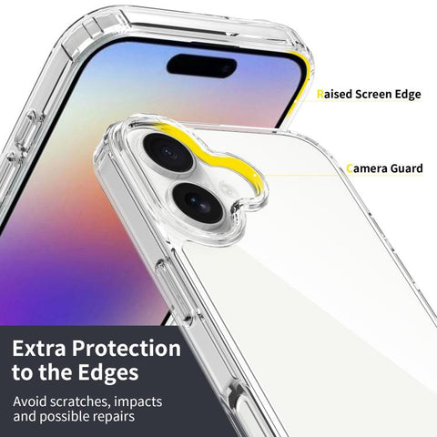 Hybrid ovitek za iPhone 17, Prozoren