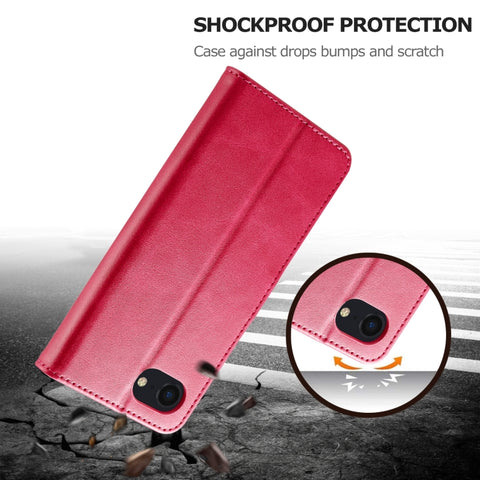 Eleganten ovitek etui za iPhone 16e in 17e, Rdeč