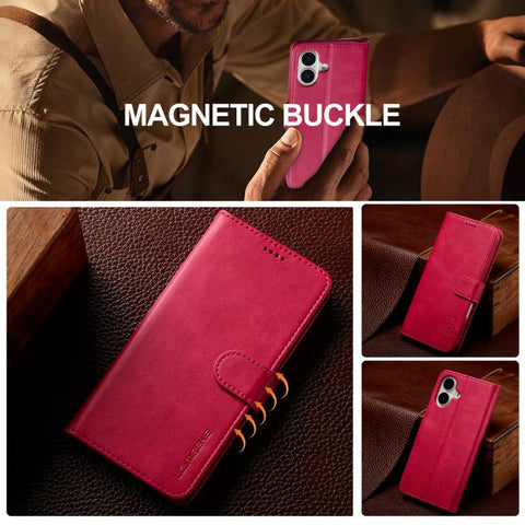 Eleganten ovitek etui za iPhone 17, Rdeč