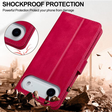 Eleganten ovitek etui za iPhone 17 Air, Rdeč