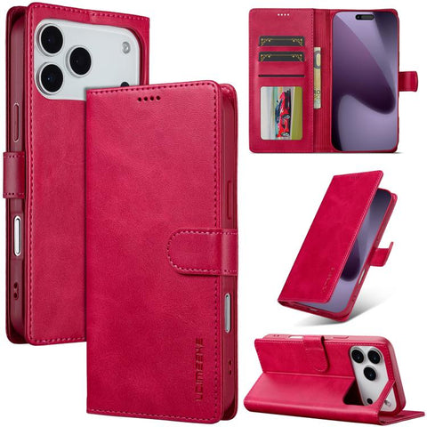 Eleganten ovitek etui za iPhone 17 Pro, Rdeč