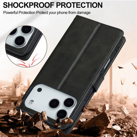 Eleganten ovitek etui za iPhone 17 Pro Max, Črn