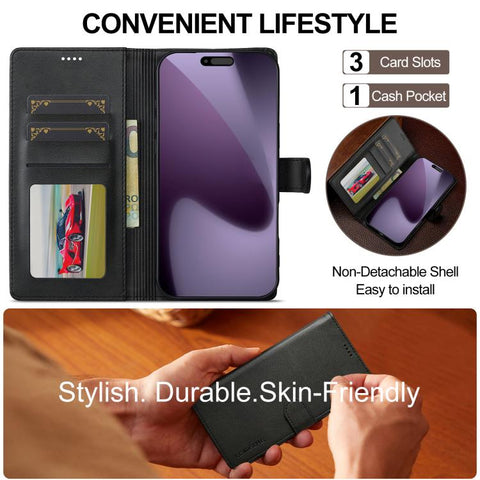 Eleganten ovitek etui za iPhone 17 Pro Max, Črn