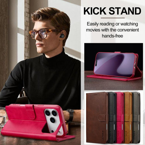 Eleganten ovitek etui za iPhone 17 Pro Max, Rdeč