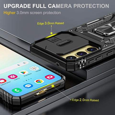 Hybrid Armor ovitek za Samsung A35 / A55, Črn