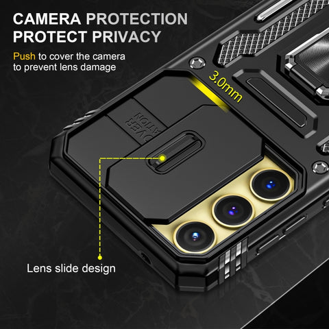 Hybrid Armor ovitek za Samsung A35 / A55, Črn