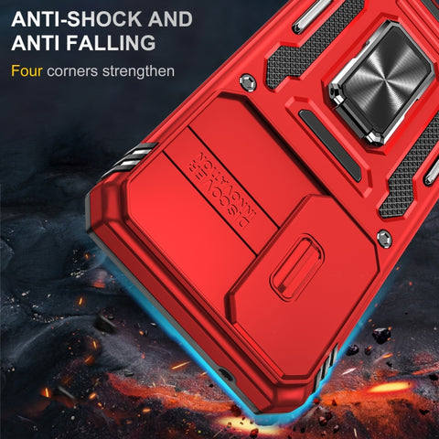 Hybrid Armor ovitek za Samsung A35 / A55, Rdeč