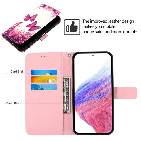 For Samsung Galaxy S26+ 5G 3D Painting Horizontal Flip Leather Phone Case(Rose Butterfly)