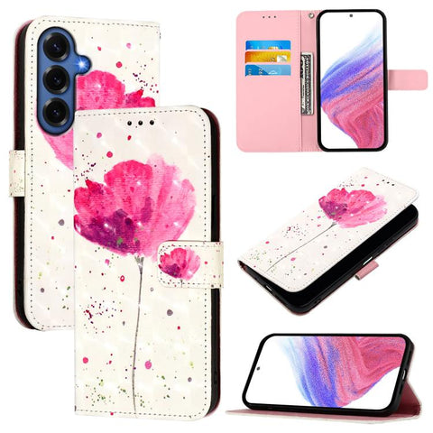 Eleganten etui ovitek za Samsung S26 Plus, Roža