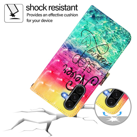 For Samsung Galaxy A56 5G 3D Painting Horizontal Flip Leather Phone Case(Chasing Dreams)