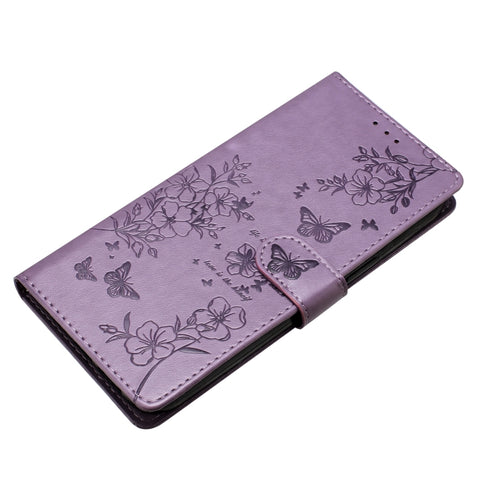 Eleganten etui ovitek za Samsung iPhone 16 Pro, Metulji, Vijoličen