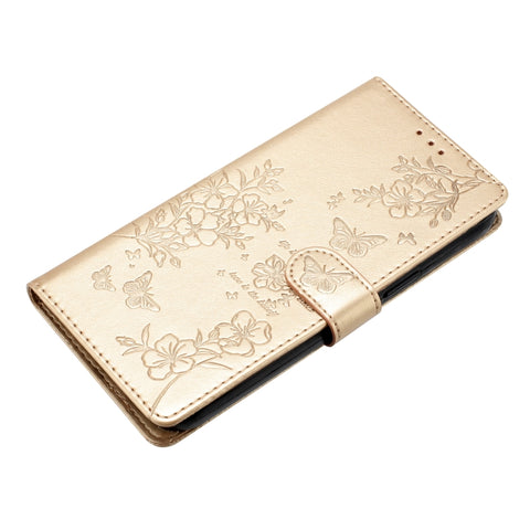 Eleganten etui ovitek za Samsung iPhone 16, Metulji, Gold