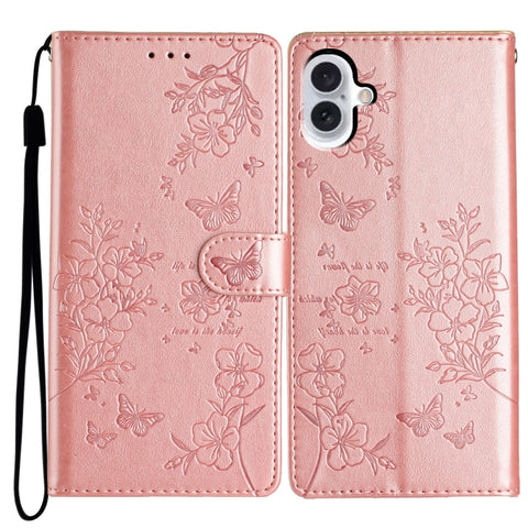 Eleganten etui ovitek za Samsung iPhone 16, Metulji, Pink