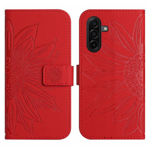 Eleganten ovitek etui za Samsung A36 / A37 / A56, Sončnica, Rdeč