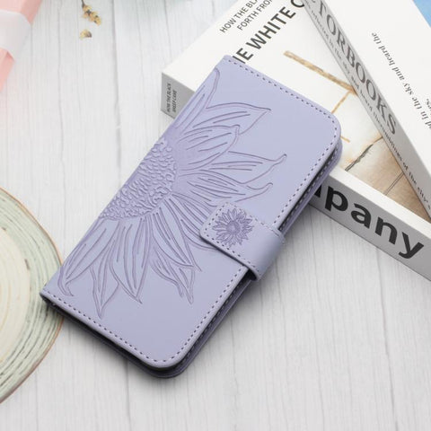 Eleganten ovitek etui za Samsung A36 / A37 / A56, Sončnica, Vijoličen
