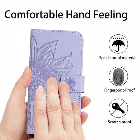 Eleganten ovitek etui za Samsung A36 / A37 / A56, Sončnica, Vijoličen