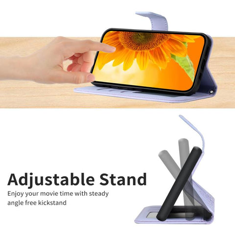 Eleganten ovitek etui za Samsung A36 / A37 / A56, Sončnica, Vijoličen