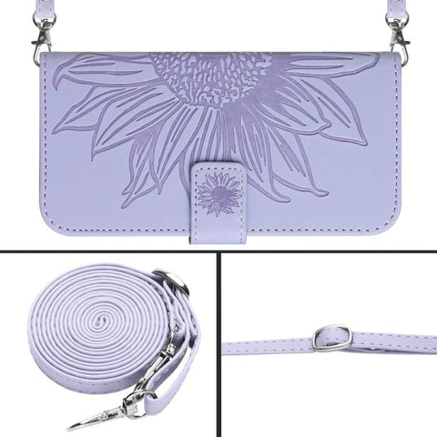 Eleganten ovitek etui za Samsung A36 / A37 / A56, Sončnica, Vijoličen