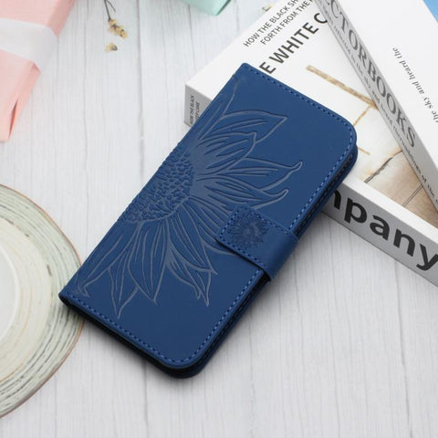 Eleganten ovitek etui za Samsung A36 / A37 / A56, Sončnica, Moder