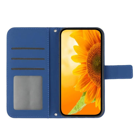 Eleganten ovitek etui za Samsung A36 / A37 / A56, Sončnica, Moder