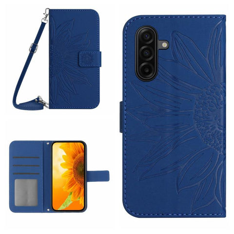 Eleganten ovitek etui za Samsung A36 / A37 / A56, Sončnica, Moder