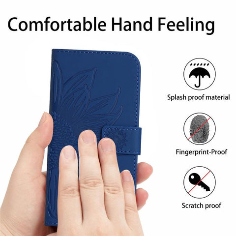 Eleganten ovitek etui za Samsung A36 / A37 / A56, Sončnica, Moder