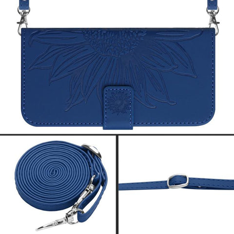 Eleganten ovitek etui za Samsung A36 / A37 / A56, Sončnica, Moder