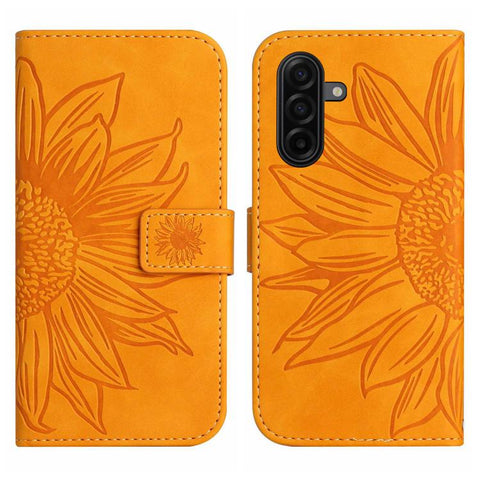 Eleganten ovitek etui za Samsung A36 / A37 / A56, Sončnica, Oranžen