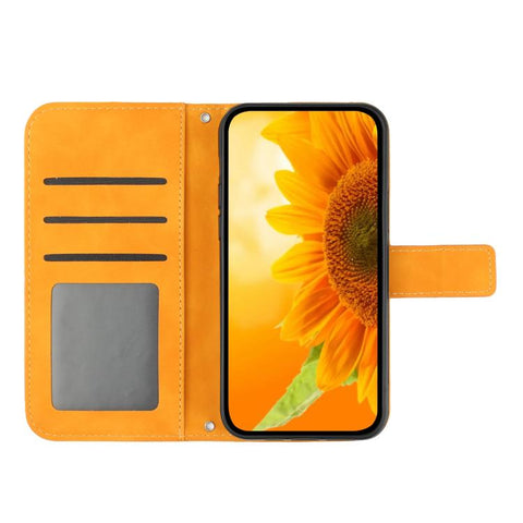 Eleganten ovitek etui za Samsung A36 / A37 / A56, Sončnica, Oranžen