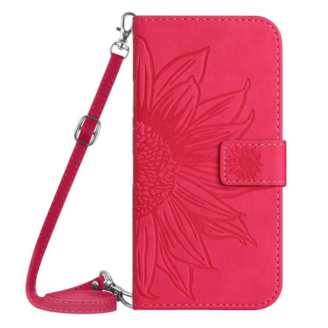Eleganten ovitek etui za Samsung A36 / A37 / A56, Sončnica, Svetlo rdeč