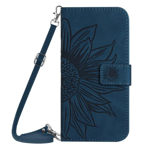 Eleganten ovitek etui za Samsung A36 / A37 / A56, Sončnica, Indigo moder