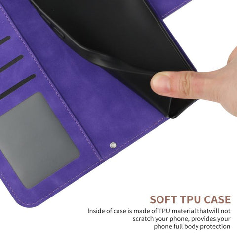 Eleganten ovitek etui za Samsung A36 / A37 / A56, Sončnica, Temno vijoličen