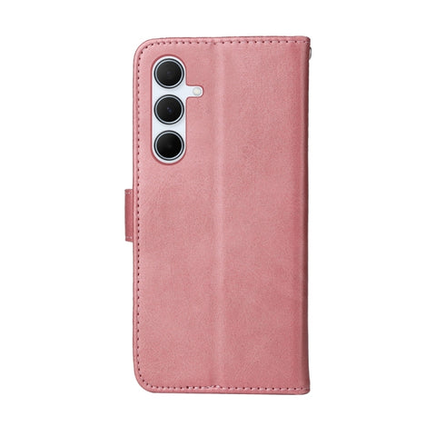 Eleganten ovitek etui iz umetnega usnja za Samsung A36 in A56, Rose Gold