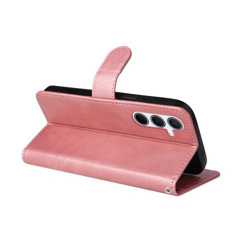 Eleganten ovitek etui iz umetnega usnja za Samsung A36 in A56, Rose Gold