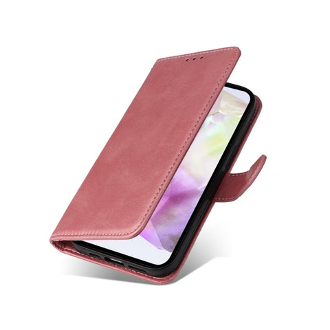 Eleganten ovitek etui iz umetnega usnja za Samsung A36 in A56, Rose Gold