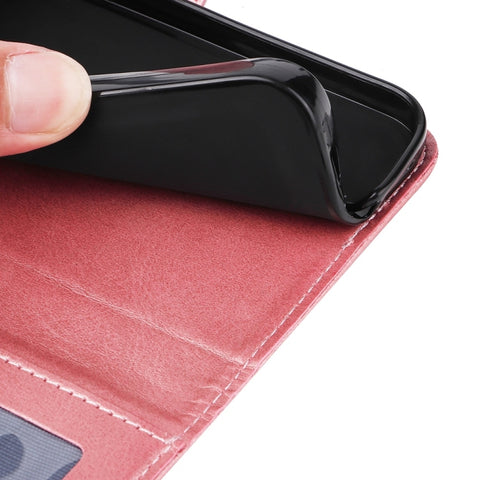 Eleganten ovitek etui iz umetnega usnja za Samsung A36 in A56, Rose Gold
