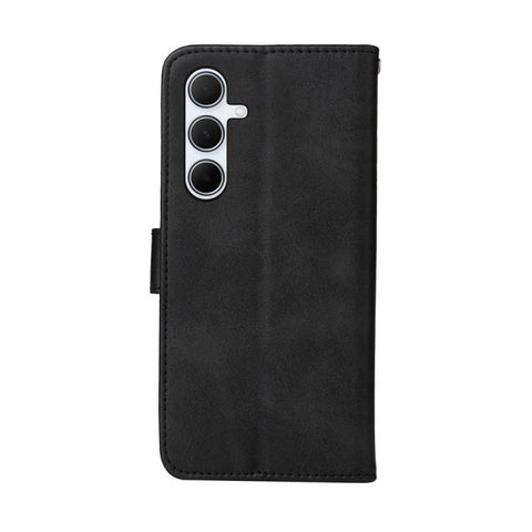 Eleganten ovitek etui iz umetnega usnja za Samsung A36 in A56, Črn