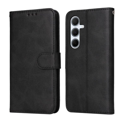 Eleganten ovitek etui iz umetnega usnja za Samsung A36 in A56, Črn